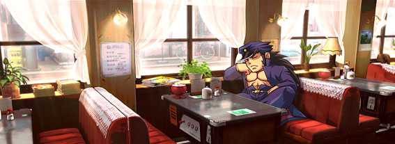 番長３の通常時　喫茶店ステージ