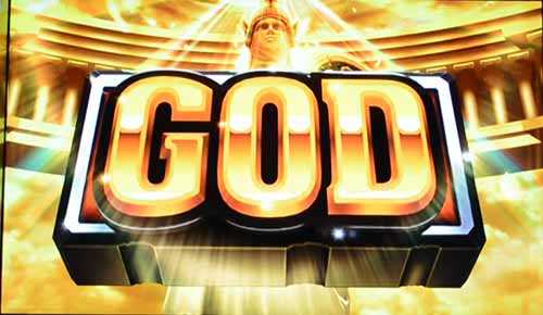 ミリオンゴッド凱旋のGOD揃い画面