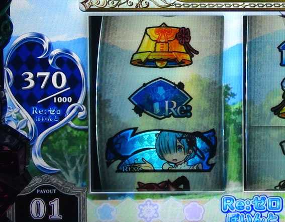 Re:ゼロから始める異世界生活(リゼロ スロット)のRe:ゼロぽいんと表示