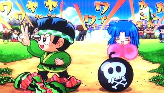 ドンちゃん2のスイカ割り