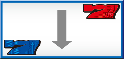 パチスロ ディスクアップの打ち方_レビュラーボーナス 左リール下段に青7停止時のリカバリー