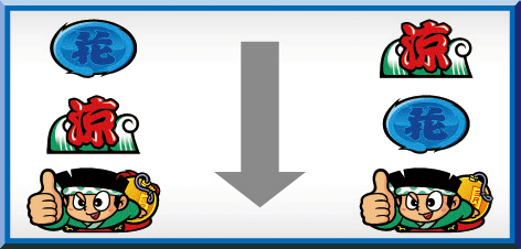 ドンちゃん2のリーチ目