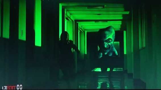 青鬼 スロットの生徒が青鬼から逃げる演出