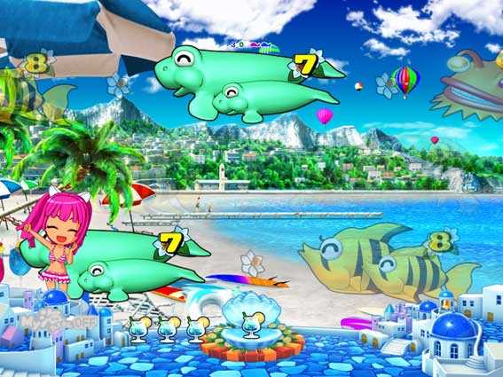 スーパー海物語IN地中海　リーチ後ウリン連続予告