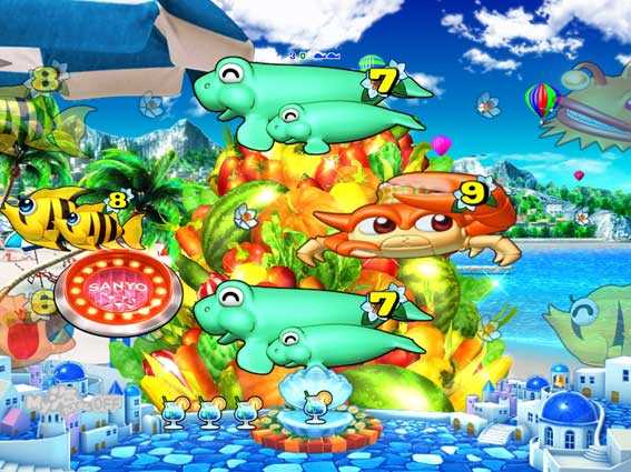 スーパー海物語IN地中海　野菜盛リーチ