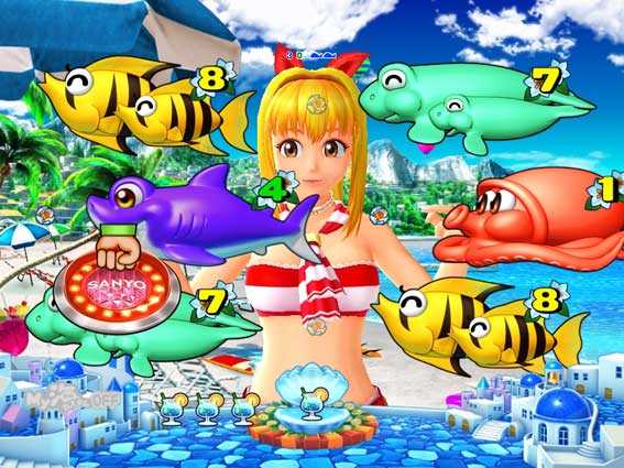 スーパー海物語IN地中海　ボタンにグー