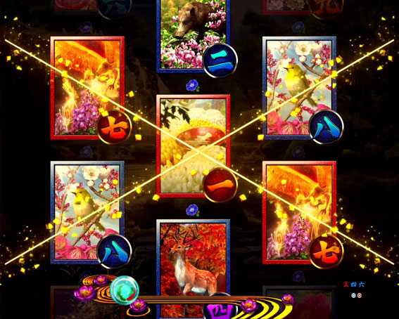 真花月2 夜桜バージョン パチンコ新台のテンパイ　二列