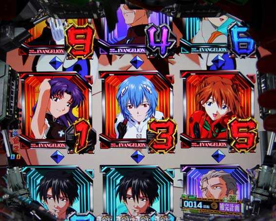 新世紀エヴァンゲリオン 決戦 ～真紅～　135図柄停止