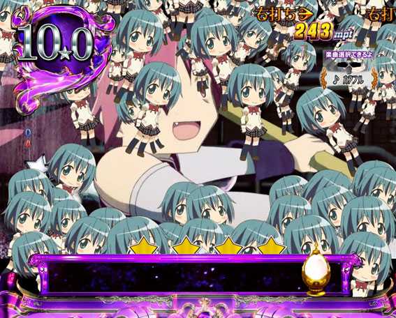 ぱちんこ 劇場版魔法少女まどか☆マギカ キュゥべえver.　ミニキャラ落下予告