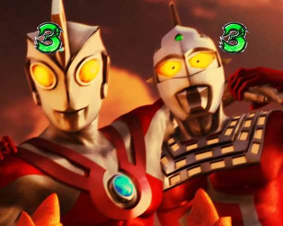 ぱちんこ ウルトラセブン 超乱舞　共闘バトルリーチ　ウルトラマンエース共闘