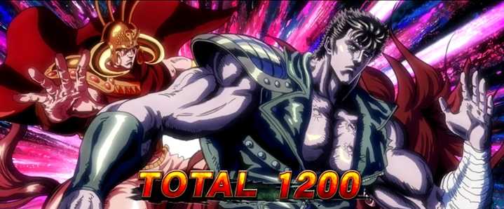 パチスロ北斗の拳 宿命のBB終了画面(デフォルト)