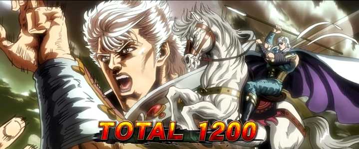 パチスロ北斗の拳 宿命のBB終了画面(リュウガ)