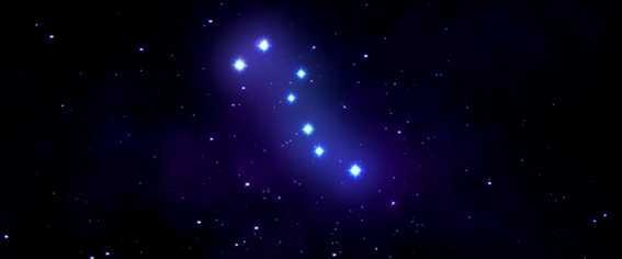 パチスロ北斗の拳 宿命のBB終了画面(北斗七星)