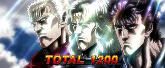 パチスロ北斗の拳 宿命のBB終了画面(北斗3兄弟)