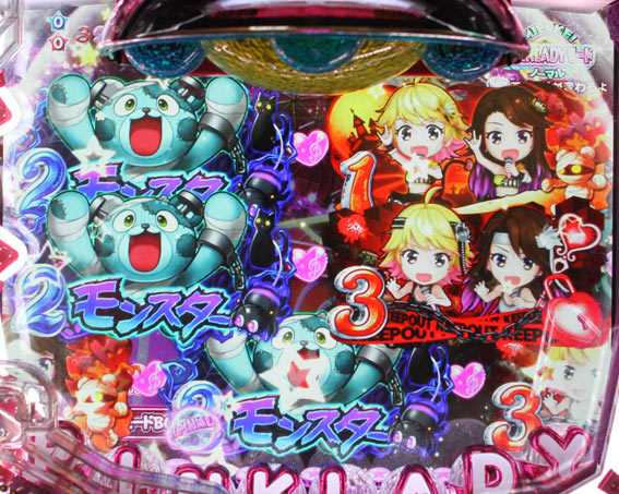 ピンクレディー 変動開始時図柄アクション