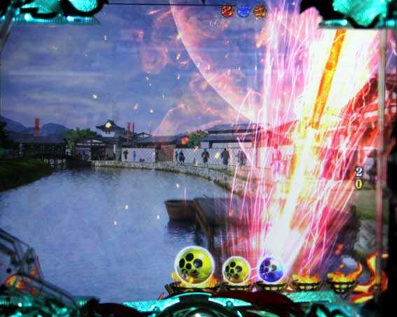 花の慶次～蓮 199 保留変化　朱槍