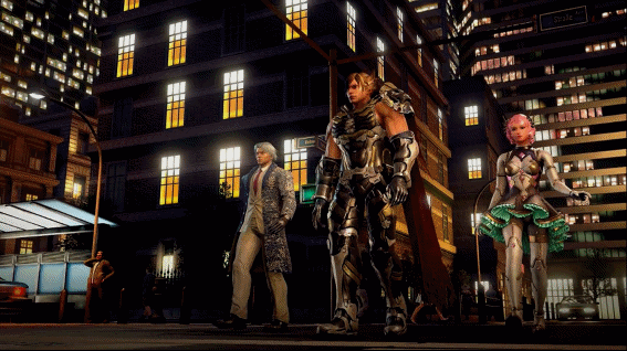 鉄拳4デビル 夜背景