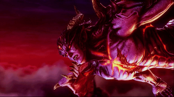 鉄拳4デビル AT中画面