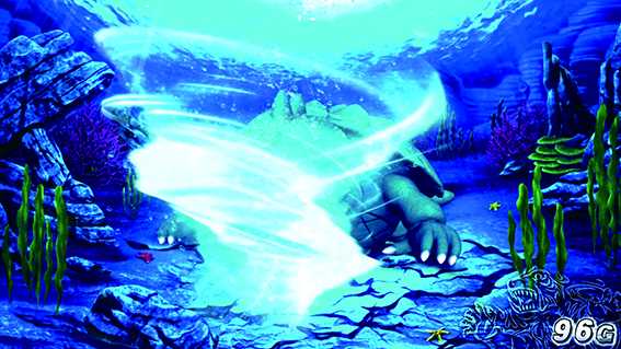 ガメラの自然現象演出