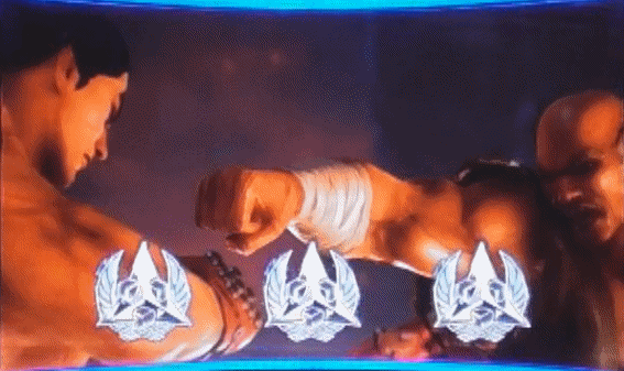鉄拳4デビル　ジャッジメントバトル中レア役成立