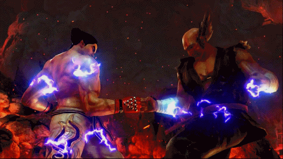 鉄拳4デビル　JB中拳衝突エフェクト強