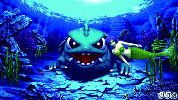 ガメラの魚群演出2