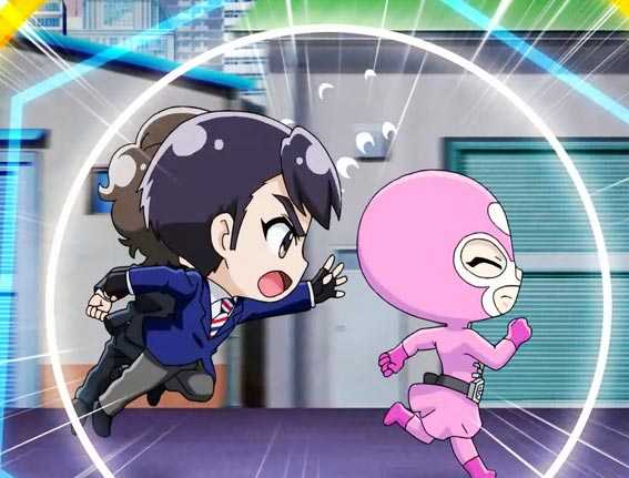 仮面ライダー GO ON ハート戦闘員追っかけ演出