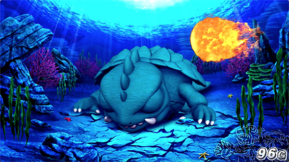 ガメラの背景通過4