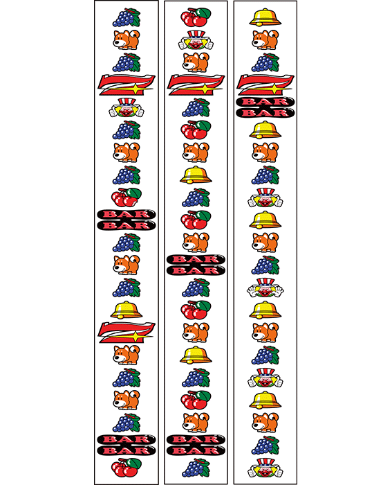 ファンキージャグラー2のリール配列