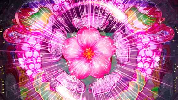 スーパー海物語IN沖縄5 桜バージョン 桜フラッシュ