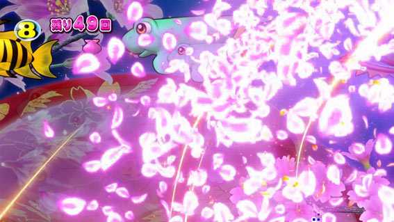 スーパー海物語IN沖縄5 桜バージョン 大桜テンパイあおり予告