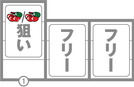 ファンキージャグラー2　通常時はじめに狙う絵柄