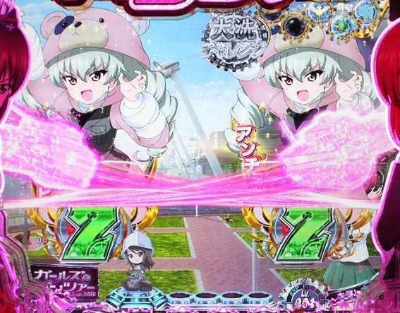ガールズ＆パンツァー 劇場版 甘デジ リーチコール予告