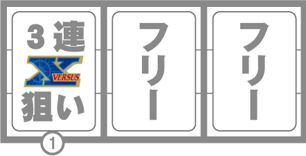バーサスR REG中3連X狙い