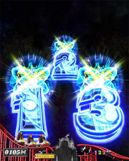 カイジ5 電撃チャージ和也　図柄停止目予告