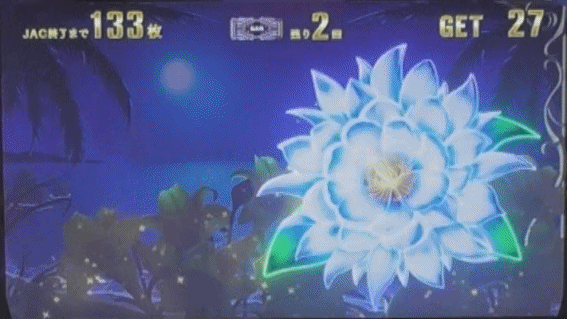 月華のボーナス中白フラッシュ
