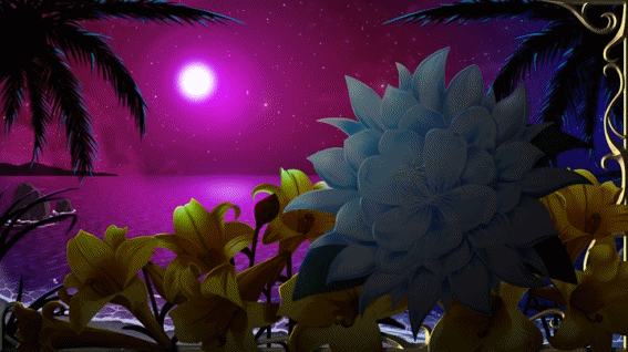 月華の紫背景