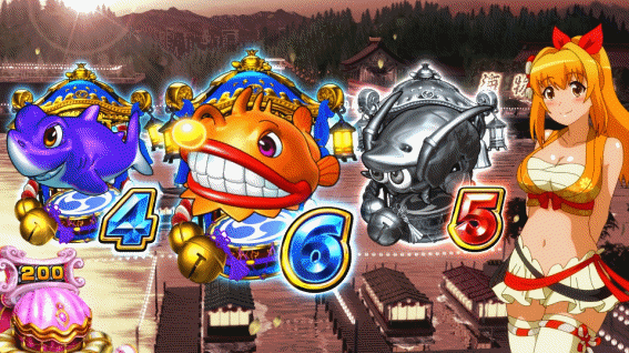 S海JAPANのメタル図柄停止