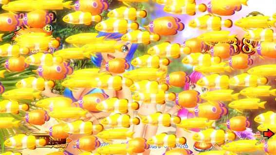 Pスーパー海物語 IN 沖縄5 夜桜超旋風 金魚群