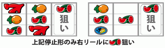 ニューゲッターマウス　スイカ狙い　赤7狙い