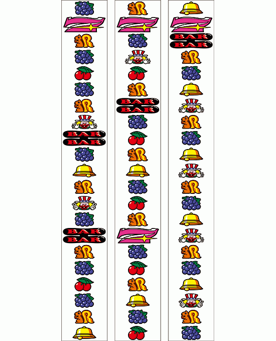 ハッピージャグラーのリール配列