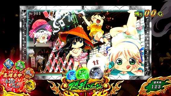 閃乱カグラバーストの閃乱ゾーン1枚絵設定3以上銀枠