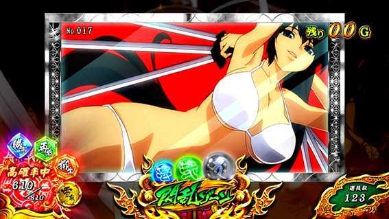 閃乱カグラバーストの閃乱ゾーン1枚絵設定2以上&高設定銀枠