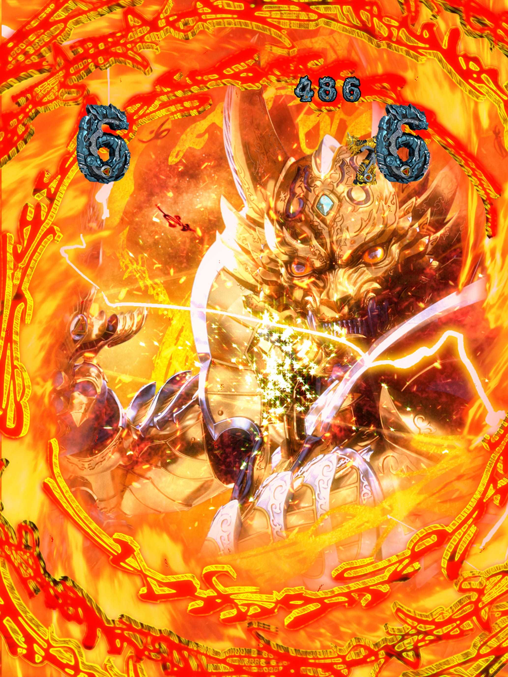 牙狼ゴールドインパクト 炎エフェクト