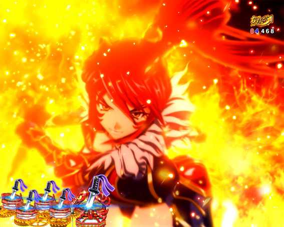 P戦国乙女レジェンドバトル99　爆炎リーチ