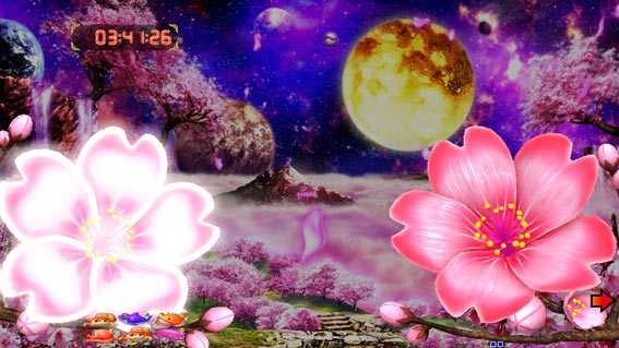 スーパー海物語IN沖縄5 夜桜超旋風99　桜ビスカス