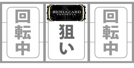 バイオハザードヴェンデッタ　AT中　中押し　BAR狙い