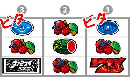 ファミスタ回胴版　ホームランチャレンジ　ビタ押し