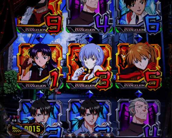 新世紀エヴァンゲリオン 未来への咆哮 ライトミドル 135図柄