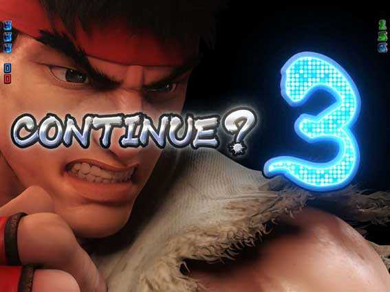 ストリートファイターV　KO RUSH コンティニュー